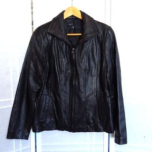 Avanti black leather jacket